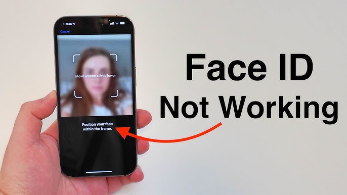 iphone Face ID not working.